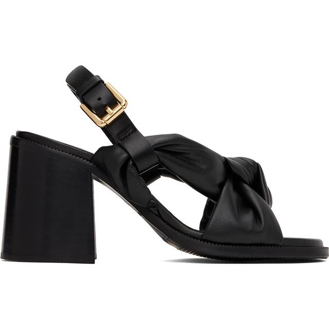 See by Chloé Black Spencer Heeled Sandals - 999 Black - IT 41