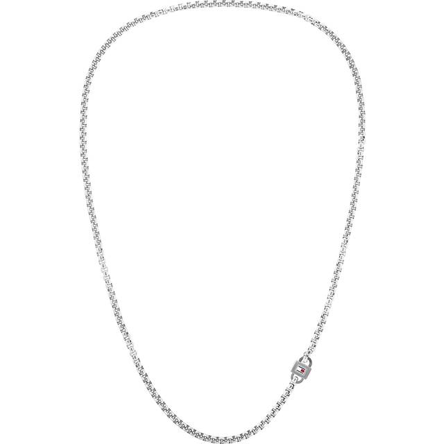 Tommy Hilfiger Jewelry Men's Chain Necklace Stainless Steel Color: Silver (Model: 2790365)