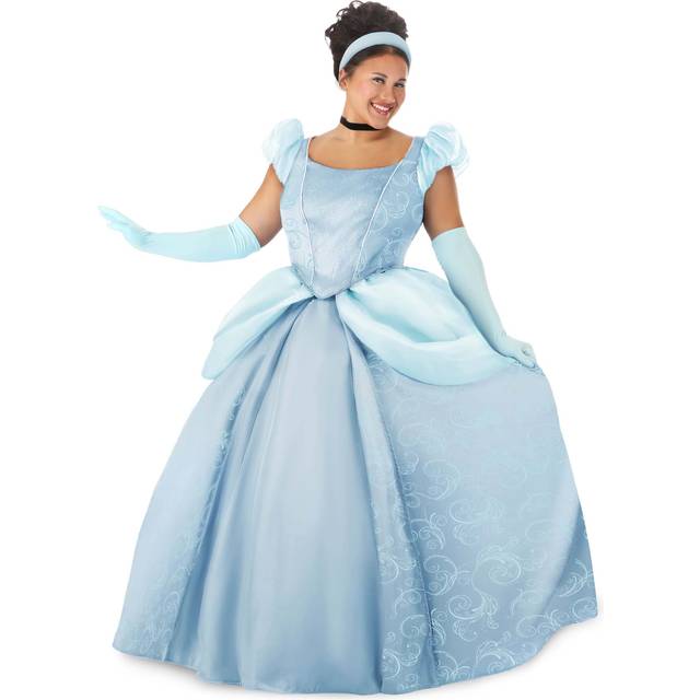 Plus Size Women's Disney Premium Cinderella Costume | Disney Costumes - Blue (2X)