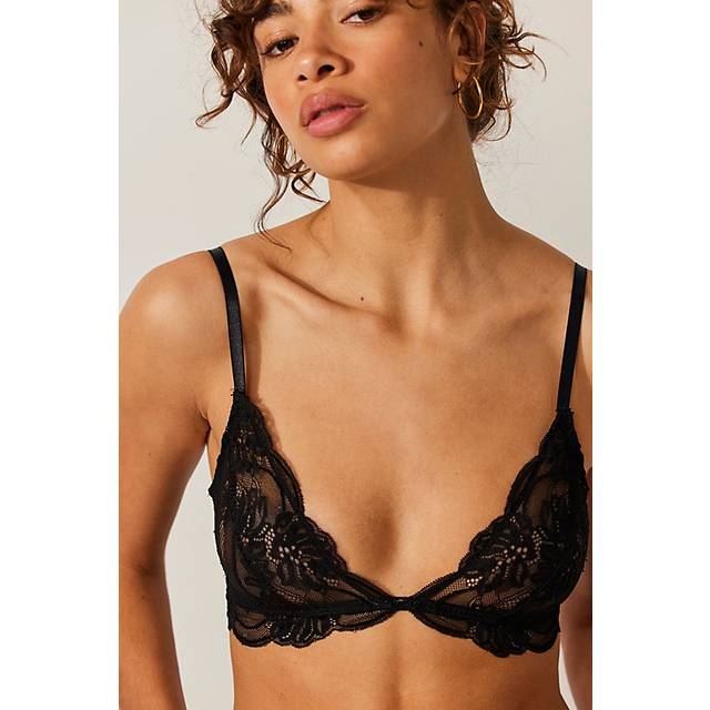 Last Dance Lace Triangle Bralette by Intimately in Black, Size: XS