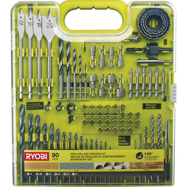 RAKDD90 Set of 90 Accessories for RYOBI Drill Driver