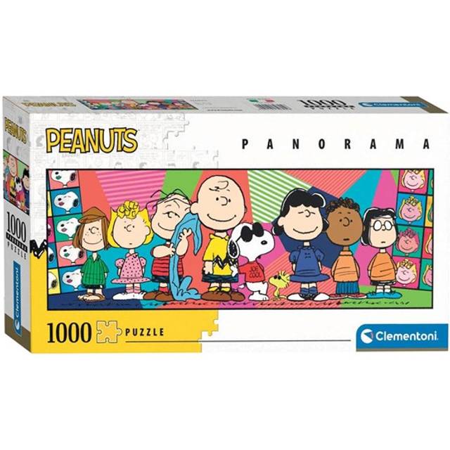 Clementoni 39805 Panorama Peanuts 1000 Pieces, Jigsaw Adults, Comic Puzzle-Made in Italy