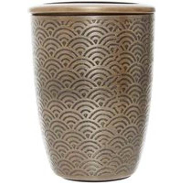 Strout Toothbrush Holder - Gold (12cm H X 9cm W X 9cm D)