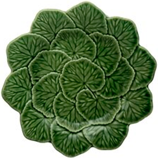 Leaf assiett grön, Ø22 cm - Grön