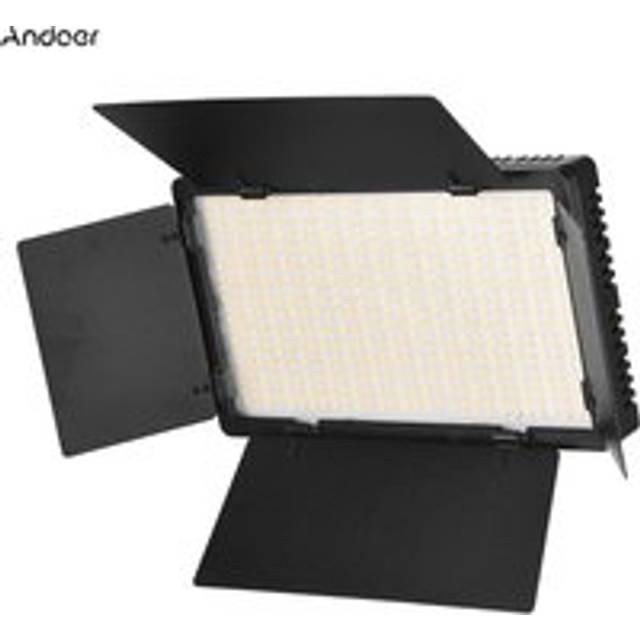 Andoer LED-600 LED Video Light Professional Photography Light Panel 600PCS Bright Light Beads EU Plug black