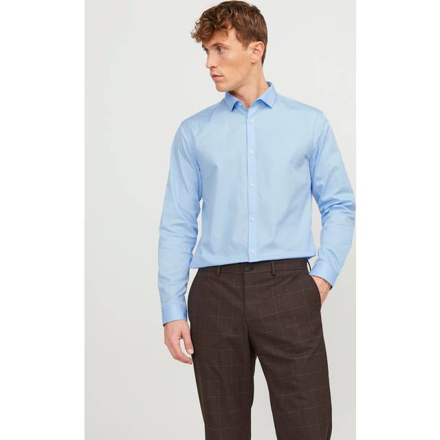 Long sleeve shirt Jack & Jones Cardiff - Bleu