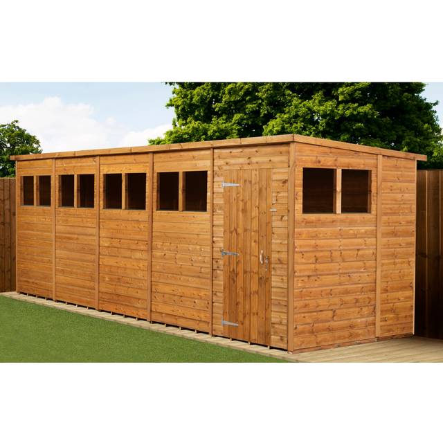 Empire Sheds Empire 2000Pent 4x4ft Wooden Garden Shed Door Right Side Panel, Green