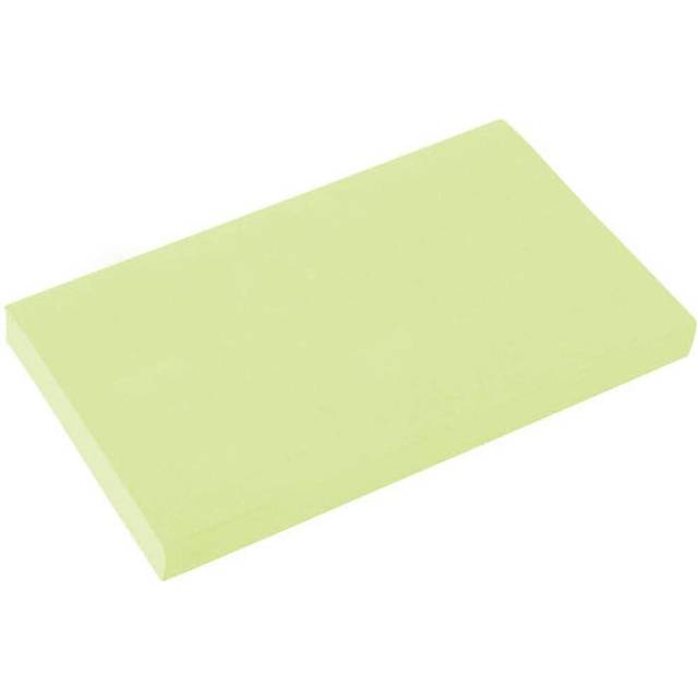 "Sticky Notes - 300 Quality Pastel Green Candy Coloured Removable Sticky Note 76 x 127mm (3"" x 5"") 3 Pads of 100 Individually Packed"