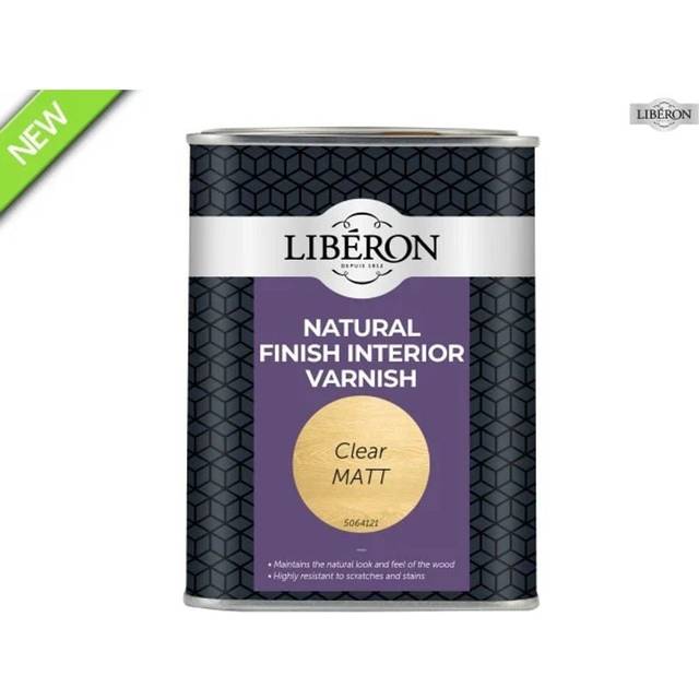 126899 Natural Finish Interior Varnish Clear Matt 1 litre libelnfivcmn - Liberon