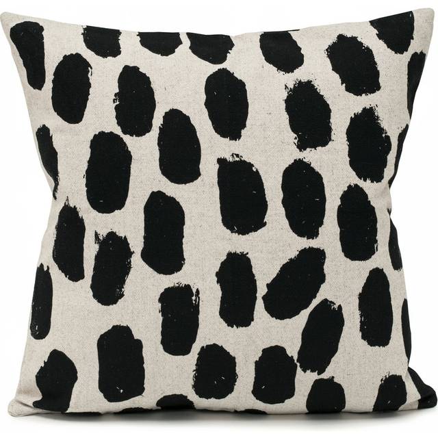 Fine Little Day Dots kuddfodral 48x48 cm Beige-svart
