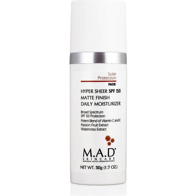 M.A.D SKINCARE Hyper Sheer Matte Finish SPF 50 Daily Moisturizer - 50g