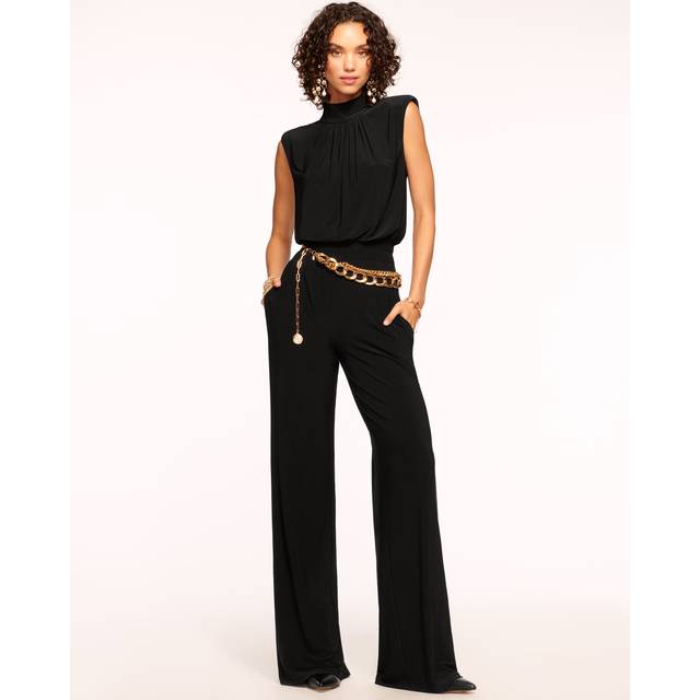 Dani Jersey Jumpsuit - BLACK - Large