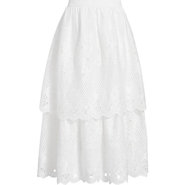 Elie Tahari Tiered Lace Skirt