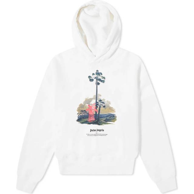 Palm Angels cotton sweatshirt with print - White - M