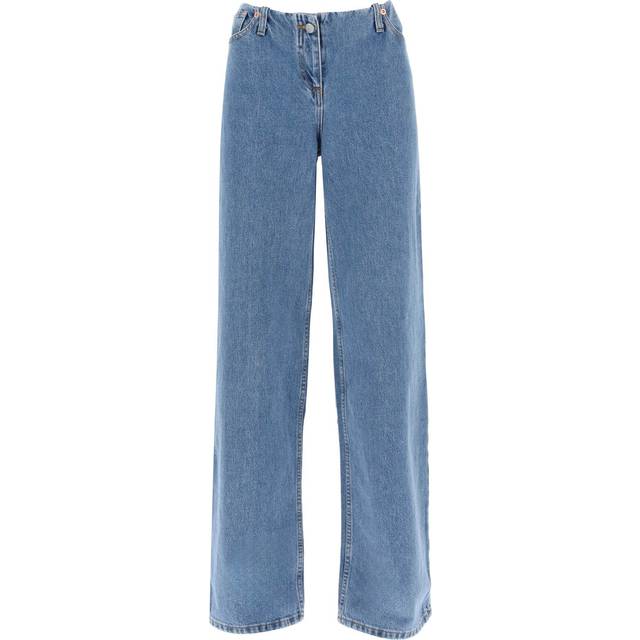 Magda Butrym, Jeans, Dam, S, Bomull, Ultra Låg Midja Vida Jeans - blue (S)