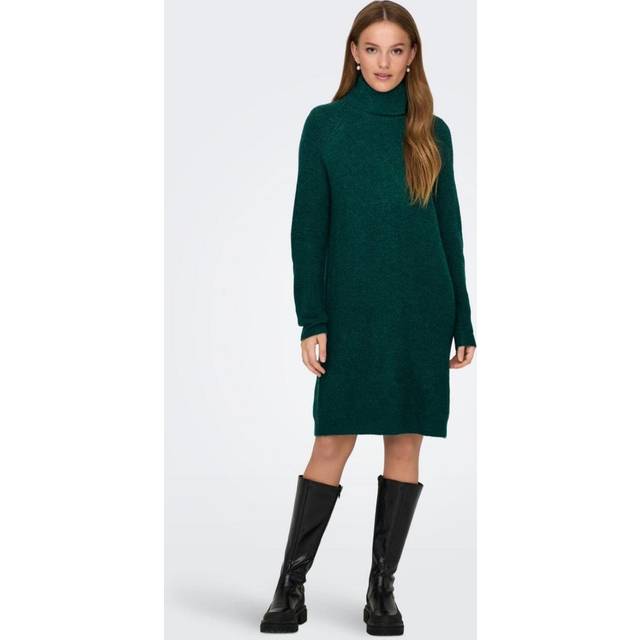 Women's long-sleeved turtleneck dress Only Onlsilly Bf Knt - Vert - M