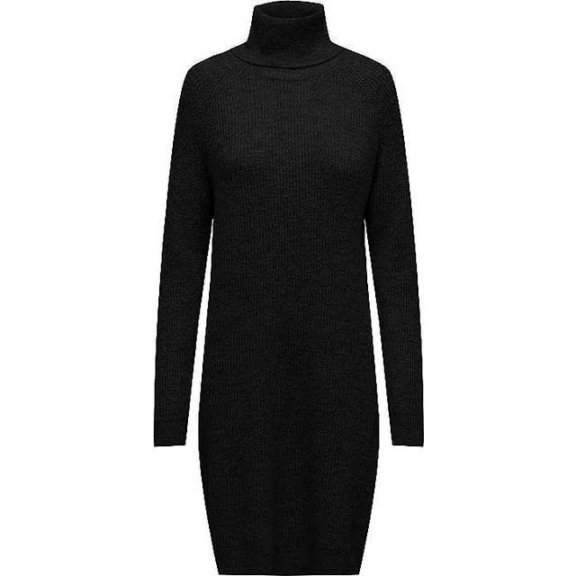 Women's long-sleeved turtleneck dress Only Onlsilly Bf Knt - Noir - M