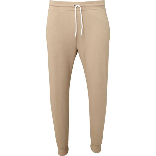(L, Tan) Bella + Canvas Unisex Jogger Sweatpants