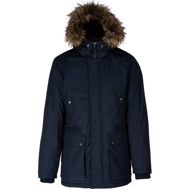 (L, Navy) Kariban Adults Unisex Winter Parka Jacket