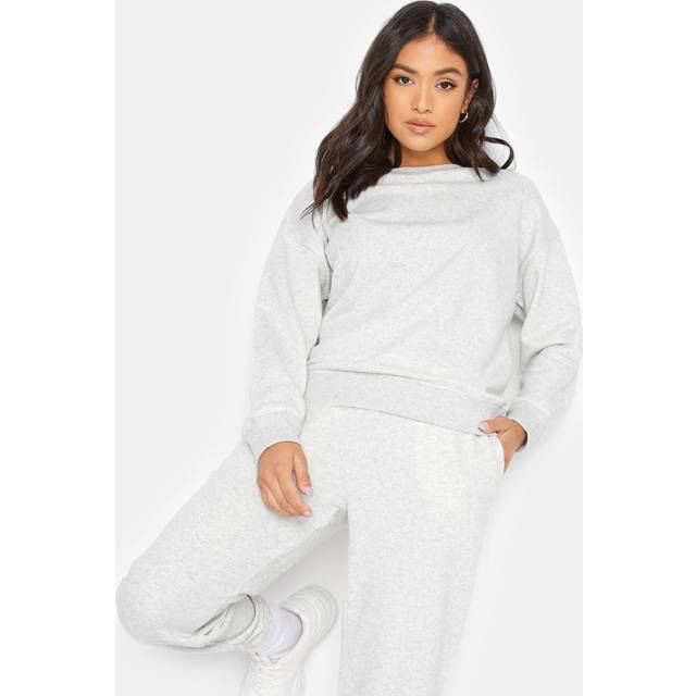 Pixiegirl Grey Crew Neck Sweatshirt 14 Pixiegirl | Petite Women's Long Sleeve Tops