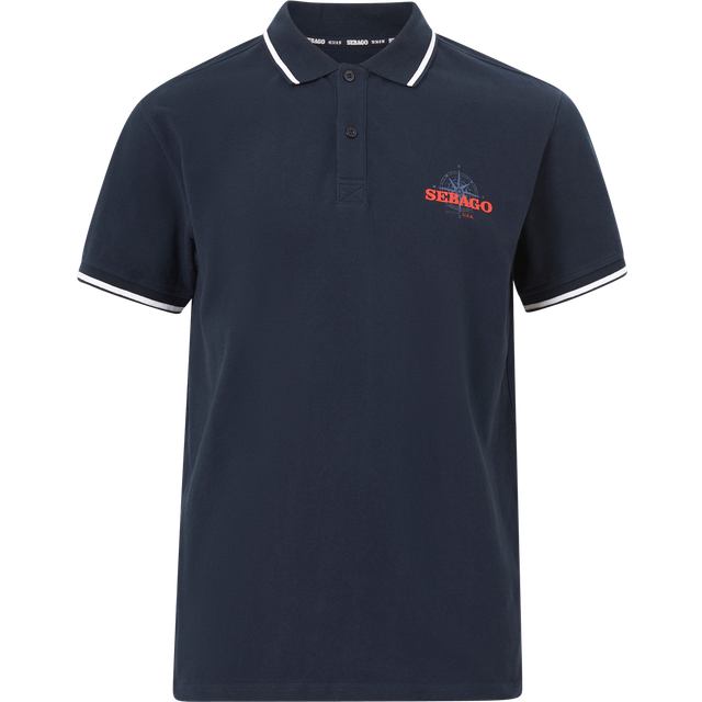 SEBAGO Compass Polo Pique |Marinblå |S