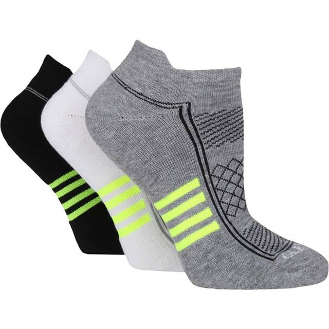 Women's 3 Pair Glenmuir Cushioned Sport Trainer Socks Assorted 4-8