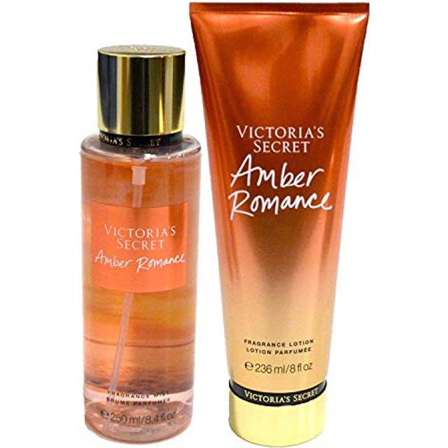 Victorias Secret Amber Romance Set: Fragrance Body Mist & All-Skin Lot