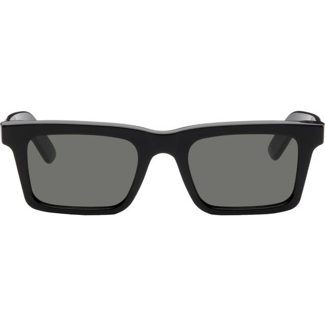Retrosuperfuture Unisex UU1 1968 Black Solglasögon Plast Svart Grå Fyrkantig