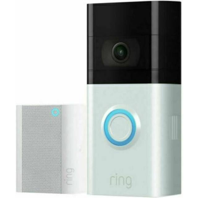 Ring video doorbell plus 2nd gen with chime hd bundle two way talk night vision
