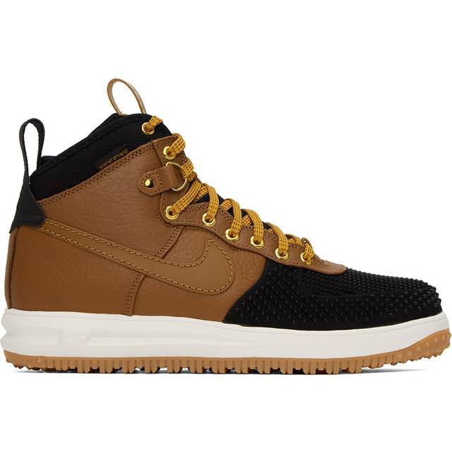 (7) Nike Lunar Force 1 Duckboot Mens Fashion Trainers in Brown Black