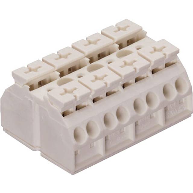WAGO 862-694 4 Pole 32A 16 Connection Chassis Mount Terminal Block...