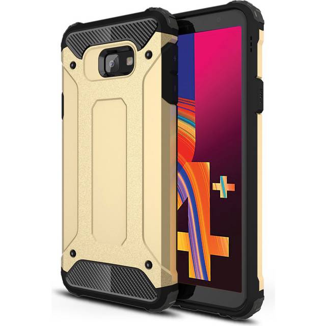 Samsung Galaxy J4 Plus (2018) armor guard hybridfodral - Guld