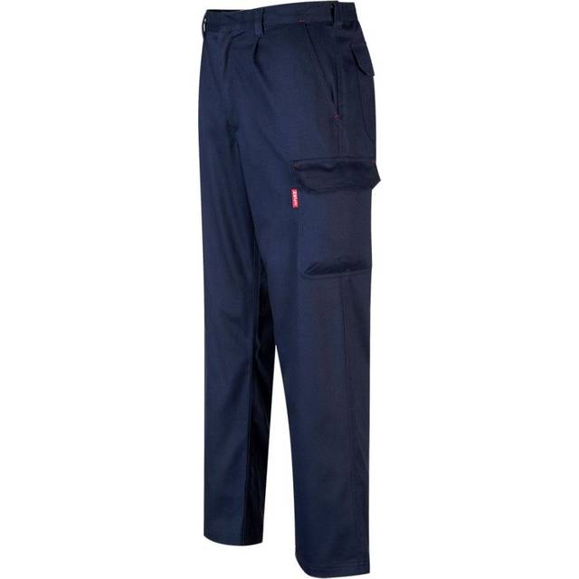 Bizweld Flame Resistant Cargo Trousers - Navy - M