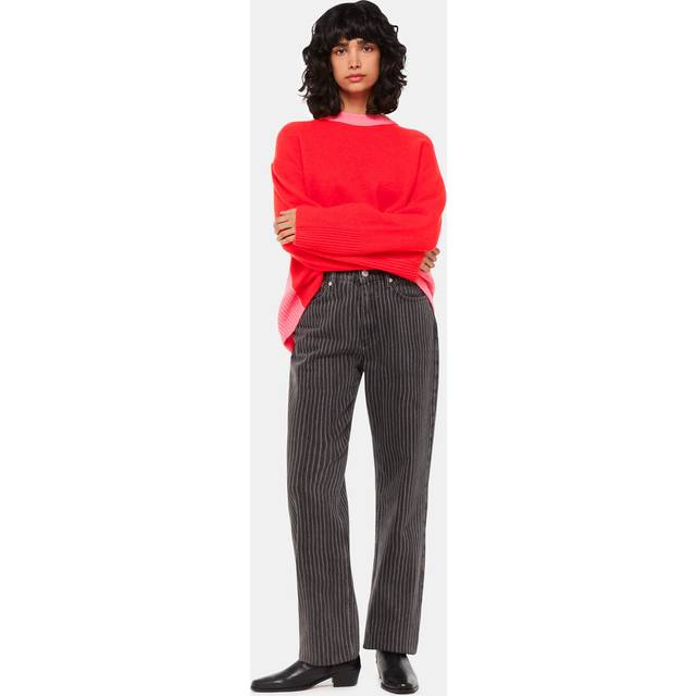 Red Wool Blen Knitted Jumper (S)