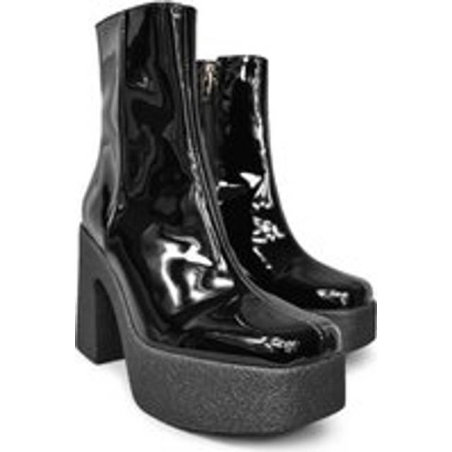 Altercore - Mazikeen Vegan Black Patent - Heels - black - EU 40 - Synthetic/Synthetic/Rubber,Fake Leather