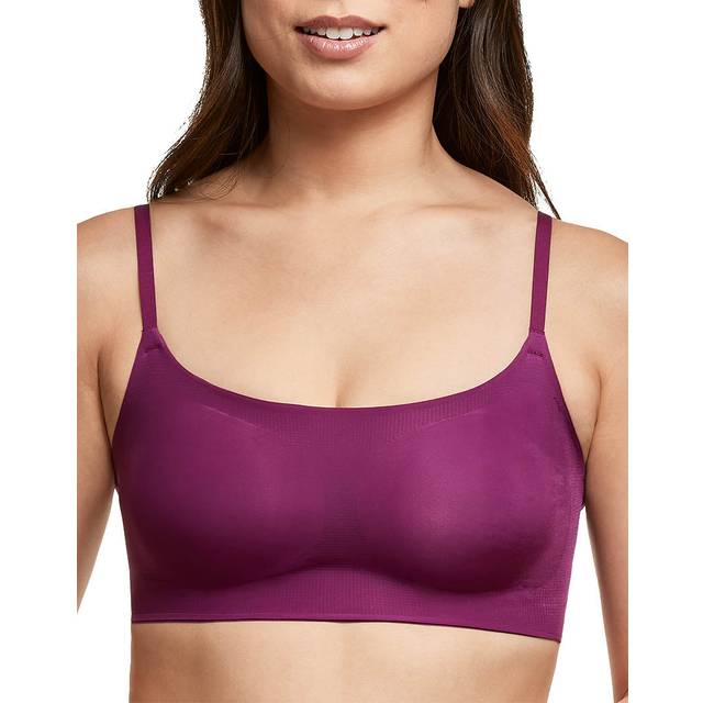 Maidenform Pure comfort Bralette with Smoothing Fit  Wireless Bra  No-Roll Lightweight T-Shirt Bra for Everyday Wear  Venetian Purple  Small