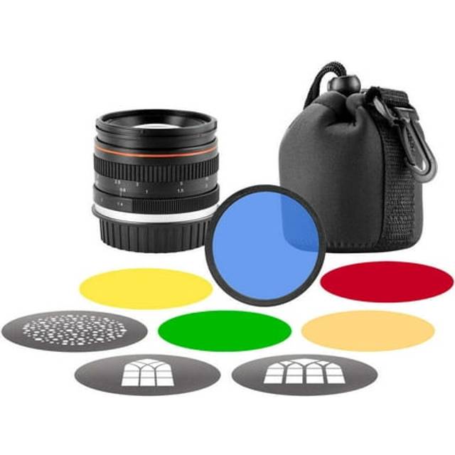 Westcott 50mm F/1.4 Camera Lens Kit for Optical Spot with Wide-Angle Coverage and Photoshoot Accessories