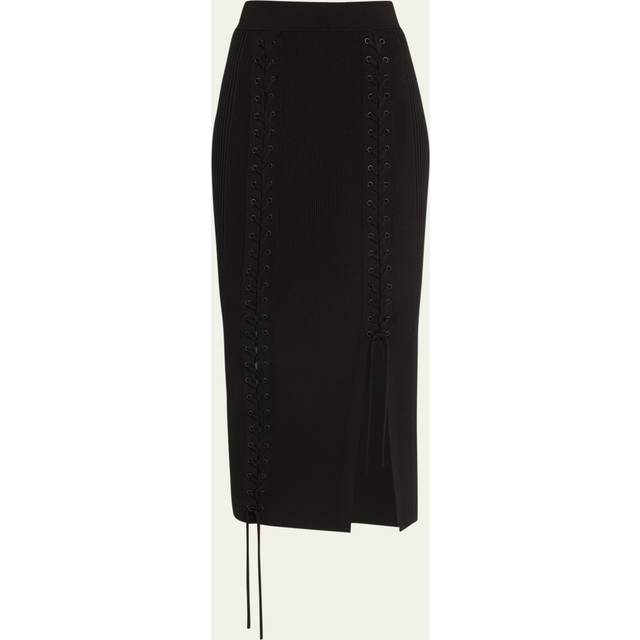 Simkhai Helix Lace-Up Midi Skirt
