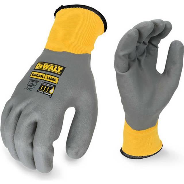 DEWALT DPG35 Full Dip Water-resistant Breathable Work Glove - Size M