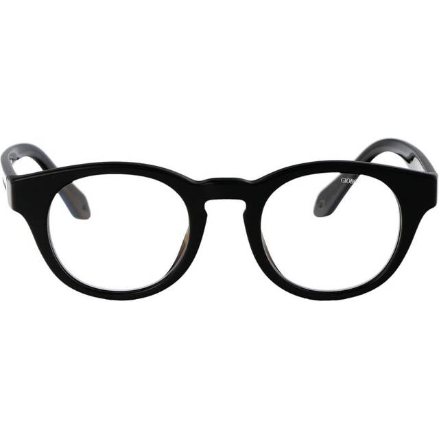 Giorgio Armani AR8190U with Clip-on 58751W Men's Eyeglasses Black Size 46 (Frame Only) - Blue Light Block Available (46)