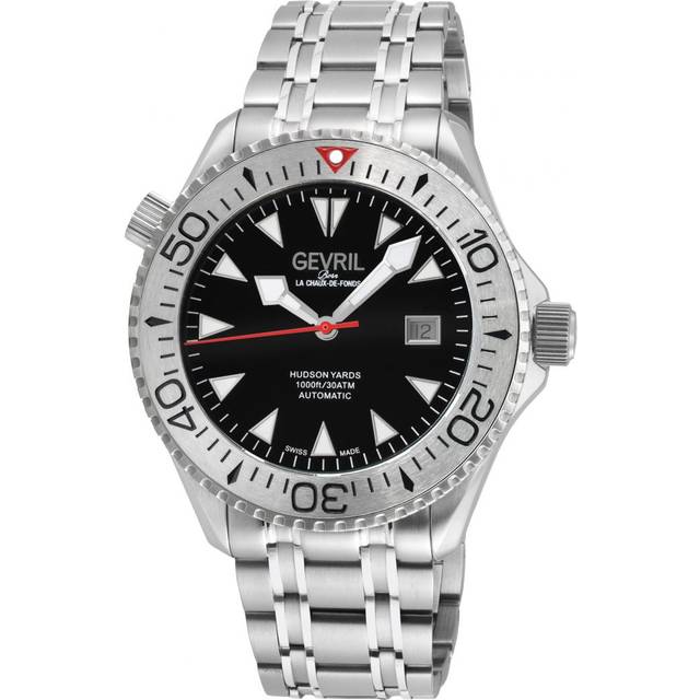 Hudson Yards black dial Swiss Automatic Movement, ETA Valjoux 7750 - Grey - One Size