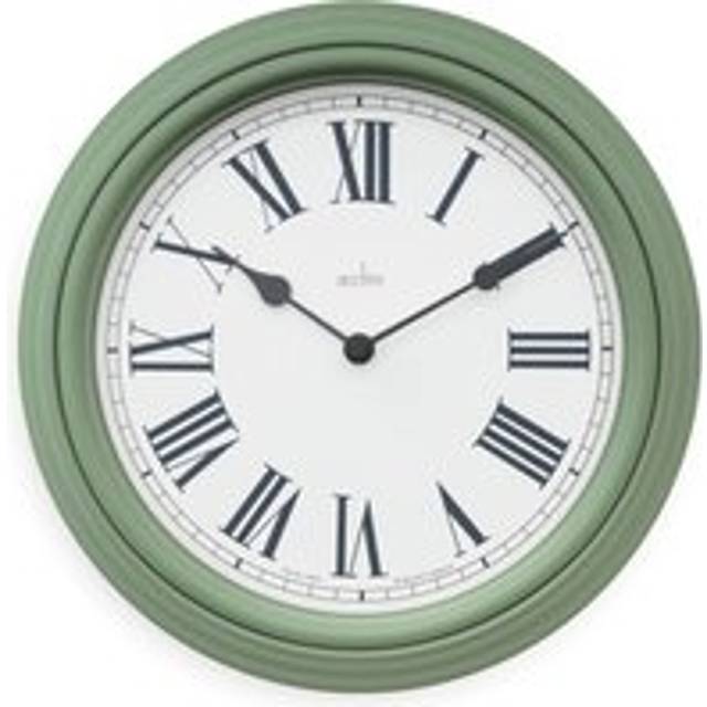 27.8cm Wall Clock - Green (27.8cm W X 27.8cm H X 4.2cm D)