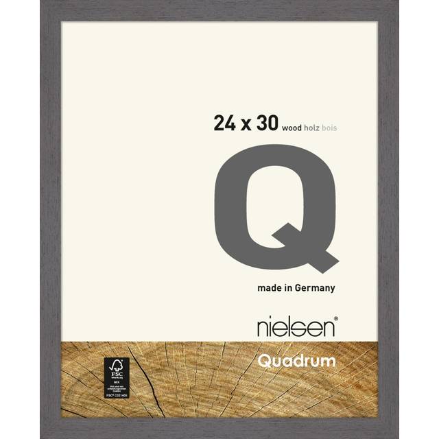 Nielsen Quadrum 24x30cm Grey Wooden Picture Frame, Grey