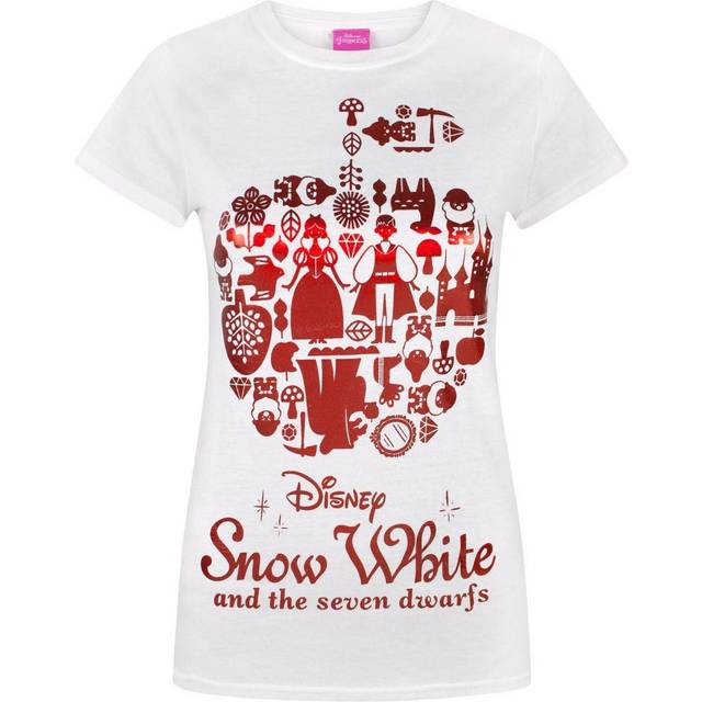 Disney Womens/Ladies Snow Foil T-Shirt L röd/vit