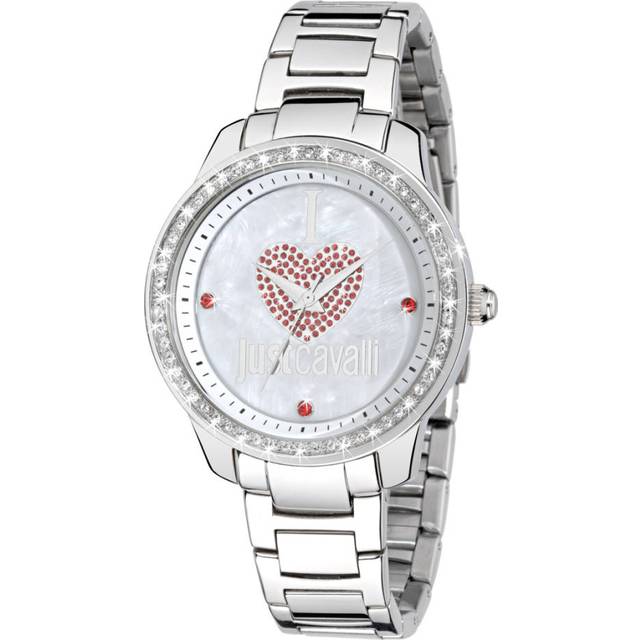 Womens Shiny Watch Silver Stainless Steel Bracelet Silver Dial - Grey - One Size
