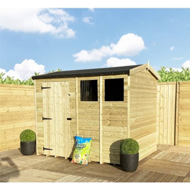 Sopris 15 ft. W x 12 ft. D Solid Wood Garden Shed - Natural (144cm W X 180cm D X 243.84cm H)