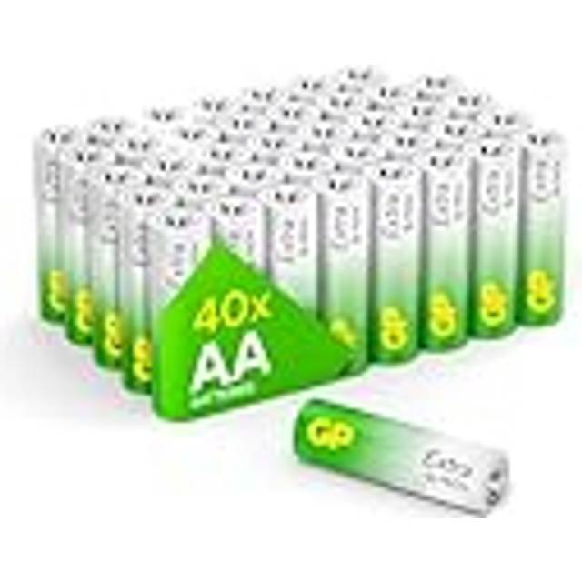 AA Batteries Pack of 40-1.5V / Mignon / LR06 / MN1500/ AM3 by GP Batteries AA Extra Alkaline Batteries ideal for: Toys/Controllers/Torch/Mouse