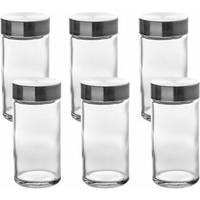 Kryddburkar av Glas - 6 st