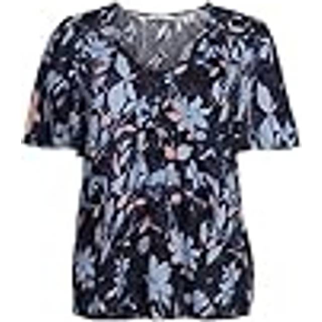 Esprit - Blus AOP VN Blouse - Blå