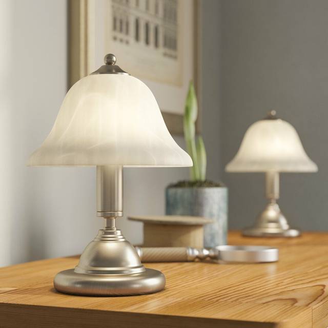 dar lighting GLO4075 Gloucester Touch Table Lamp Antique Brass (Twin Pack)